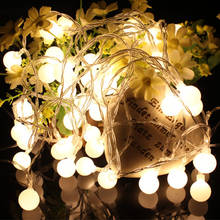 Lights Balls LED String light Copper Wire Fairy warm white Garland Home Christmas Wedding Party Decoration Powered by Battery 2024 - buy cheap