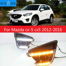 Luz led de circulación diurna para coche Mazda, lámpara antiniebla amarilla de 12V, intermitente, DRL, para Mazda cx-5, cx5, 2012, 2013, 2014, 2015, 2016, 1 par 2024 - compra barato