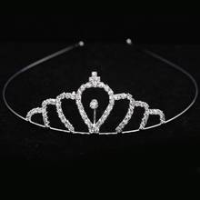 Fashion Wedding Bridal Princess Crown Tiaras Party Hair Jewelry Rhinestone Headband Girls Children Tiara Hair Accessories HG03-O 2024 - buy cheap