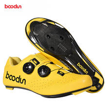 Boodun гоночная обувь для велоспорта, самозапирающаяся велосипедная обувь из углеродного волокна, мужская спортивная обувь для велоспорта, дышащие сверхлегкие кроссовки 2022 - купить недорого
