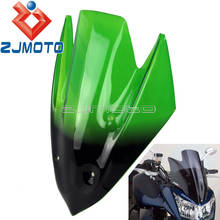 Зеленый гоночный ветровой экран для Kawasaki Z1000 2010 2011 2012 2013, темно-дым, толстый экран 3 мм, Supemroto, акриловый спойлер на лобовое стекло 2024 - купить недорого