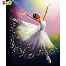 DPF diamond painting cross stitch Ballerina girl diamond embroidery crafts diamond mosaic kit square/round rhinestone home decor 2024 - buy cheap