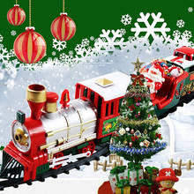 Tren Eléctrico de juguete para niños, juguete de tren eléctrico de Navidad con música, regalo de Navidad, 22 Uds. 2024 - compra barato