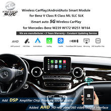 Espejo inalámbrico Apple CarPlay para coche, dispositivo con Android, retroadaptación iSmart, para Mercedes Benz V/R, clase ML, SLC, SLK, W239, W172, W251, W164 2024 - compra barato