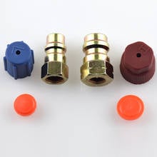 4 Pcs R134A H/L Auto Car Quick Coupler Connector Brass Adapters for Car Air Conditioning Refrigerant AC Manifold Gauge 2024 - buy cheap