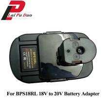 Adaptador de conversor de bateria bps18rl para bateria preta & garrafa/carregador cabo/stanley bateria de lítio 20v max para bateria ryobi 18v p108 2024 - compre barato