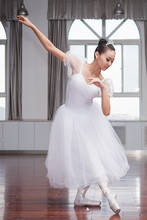 Tutú profesional de Ballet para adultos, disfraces de Lago de cisne, falda de tutú de Ballet para niñas, vestido de Ballet clásico blanco abombado 2024 - compra barato
