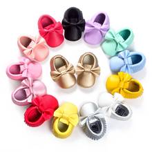ROMIRUS/детская обувь; мокасины из искусственной кожи для мальчиков; обувь принцессы для новорожденных мягкая подошва для маленьких девочек 0-18 месяцев 2024 - купить недорого