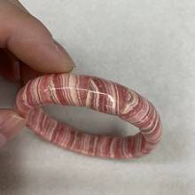 Pulsera de piedra de Rodocrosita de Argentina para mujer, brazalete de piedras preciosas auténticas de color rosa para regalo, venta al por mayor 2024 - compra barato