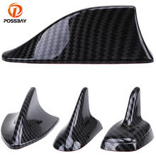 POSSBAY-aleta de tiburón de fibra de carbono para coche, decoración de techo, antena Universal para BMW, Nissan, Renault, Mazda, Citroen, piezas exteriores 2024 - compra barato