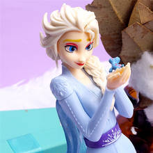 Disney New 21cm Frozen Elsa princess PVC Figure Action Collectible Model Decorations Doll Toys For Children girls gift 2024 - buy cheap