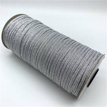 3mm 6mm 10mm 5yards/Lot Silver High Elastic Sewing Elastic Band Fiat Rubber Band Waist Band Stretch Rope Elastic Ribbon 2024 - buy cheap