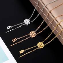 Camellia Flower Pendant Necklace Gold Chain Charm Pendant Necklace For Women Fashion Anniversary Jewelry Gift 2024 - buy cheap