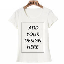 AMEITTE Customized T-Shirt Your OWN Design Brand Logo Picture Custom Women  T shirt Short Sleeve Casual T-shirt Tops Girl Tees 2024 - buy cheap