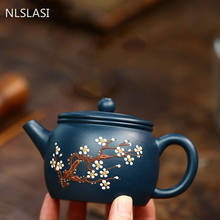 Аутентичный чайник Yixing, знаменитый ручной работы Чайник из сырой руды, домашний чайник из фиолетовой глины, китайские принадлежности для чайной церемонии, 180 мл 2024 - купить недорого