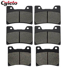 Cyleto pastilhas de freio para motocicleta, pastilhas de freio dianteiro e traseiro para yamaha fzr600 fzr 600 yzf 600r yfz600r fzr750 fzr 750 genesis fz750 fz 750 87-99 2024 - compre barato