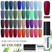 FOUR LILY 60 Colors Matte UV Gel Nail Polish 5ml Pure Nail Color Matte Top Coat Soak Off Nail Art Gel Varnish Lacquer Manicure 2024 - buy cheap