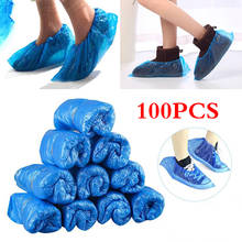 100Pcs/lot Disposable Anti-Slip Boot Safety Shoe Cover Cleaning PVC Plastic Over Shoes Shoe Boot Covers Carpet Protectors 2024 - buy cheap