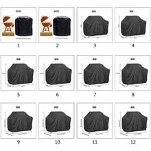 BBQ Cover Outdoor Dust Waterproof Weber Heavy Duty Charbroil Grill Cover Rain Protective Outdoor Barbecue Cover Round Bbq Grill 2024 - compre barato