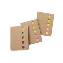 50packs Simple color Kraft Paper Notepad candy color sticky memo pad Paper sticky note sticker message post Wholesale 2024 - buy cheap