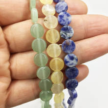 Eruifa 10 шт. 8 мм круглые полудрагоценные камни подвески ювелирные изделия DIY серьги ожерелье 2 цвета 2024 - купить недорого