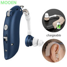 Mini Rechargeable Hearing Aid Digital BTE Hearing Aids Adjustable Tone Sound Amplifier Portable Deaf Elderly digital Hearing Aid 2024 - buy cheap
