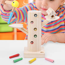 Игра «Поймай червя», Магнитные деревянные игрушки, обучающая развивающая игрушка 2024 - купить недорого
