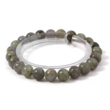 KFT Natural Spectrolite Labradorite Stone Round Loose Beads Elastic Bracelet Fashion Jewelry For Women Girls Men 2024 - buy cheap