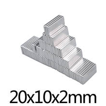 10-50pcs 20x10x2 mm Rare Earth Magnet 20mmX10mm Block Rectangular Magnets 20x10x2mm Permanent Neodymium Magnet 20*10*2 mm 2024 - buy cheap