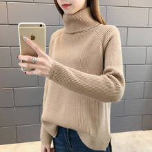 2020 Turtleneck Sweater Women Winter Loose Rib Sweater Female Korean Pullovers Clothes Warm Sweaters Jumper Pull Femme Tops New 2024 - buy cheap
