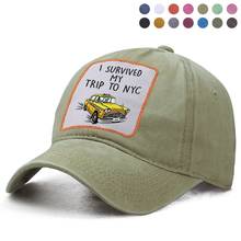 I Survived My Journey To Nyc Taxi, gorra de béisbol Harajuku Hip Hop, sombrero de camionero sólido, gorra Snapback para mujer, boinas, gorra de Ponytaiil 2024 - compra barato