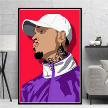 Arte de parede da sala de estar, arte à óleo de pintura a óleo para a sala de estar, quadros de rapper, hip hop, música, cantor e estrela 2024 - compre barato