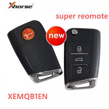 10pcs Xhorse XEMQB1EN  3 buttons VVDI Super Remote for VW MQB type with VVDI super chip for VVDI2 MINI key tool 2024 - buy cheap