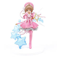 Caça de cartas sakura, cartas clara card kinomoto sakura, figura de pvc, modelo colecionável 2024 - compre barato