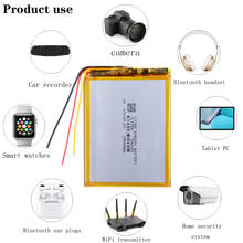 Three lines 3.7 V  polymer Lithium Battery 306080 286080 2500 Mah Love Landing Pda Smart Tablet Computer 2024 - buy cheap