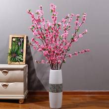 Artificial Flowers Peach Blossom Branch Bunny Tail Plants Floral Bouquet Wedding Decoration Photography Grass Home Decor 2024 - buy cheap