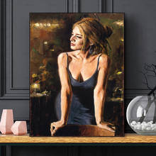 Mulheres de sexo magro retrato da parede arte impressão lona hd quadros poster parede imagem para sala estar decoração casa 2024 - compre barato