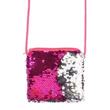 coofit 1pc Hot Sale Square Sequin Coin Purse Wallet Creative Sequin Fashion Shoulder Purse Cosmetic Bag For Kids Birthday Gifts 2024 - buy cheap