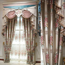 High quality embroidery custom curtains for Living Room Window Curtains Luxury elegant Drapes Curtains  for Bedroom/ Hotel/Study 2024 - buy cheap