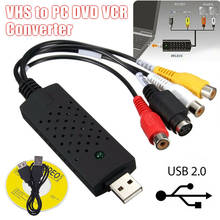New Hot USB 2.0 Audio Television Video VHS to PC DVD VCR Converter Easy Capture Card Adapter 2024 - buy cheap