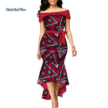 High Quality Vestidos Party African Print Dresses for Women Bazin Riche Long Mermaid Dress Traditional African Clothing WY3227 2024 - buy cheap