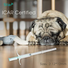 (20pcs/lot) 2.12*12mm Pet Syringe animal microchip FDX-B 134.2khz Dog ID implant pet chip needle vet RFID injector syringe 2024 - buy cheap