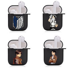Japan Anime ATTACK ON TITAN funda cute Protective Headset Cover For Airpods 1/2 Bluetooth Earphone Case Headphone Case For Apple 2024 - buy cheap