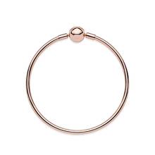 Clearance.100% 925 Sterling Silver Origina Rose Moment Bangle Bracelet Fit European Charms Diy Jewelry Making 2024 - buy cheap