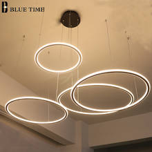 Modern LED Chandelier Home Lights For Living Room Dining Room Parlor Circle Rings Hanging Ceiling Chandeliers Indoor Lighting 2024 - buy cheap