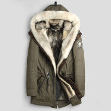 Real Fur Coat Natural Wolf Fur Parka Men's Winter Jacket Male Streetwear Long Coats Luxury Warm Jackets Veste L17-1288 YY346 2024 - buy cheap