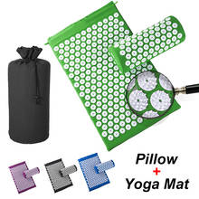 Kuznetsov esteira de acupressão de lótus, conjunto de travesseiro almofada de ioga com agulha para alívio de dor nas costas almofada ecológica jogo de presente 2024 - compre barato
