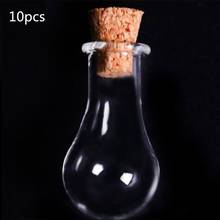 12 Styles 10Pcs Mini Empty Glass Wishing Message Bottle with Cork Stoppers Clear Drifting Jars for Wedding Party DIY Necklace 2024 - buy cheap