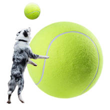 Pelota de tenis gigante para perro, juguete para mascotas de 9,5 pulgadas, para masticar, para entrenamiento de perros, suministros para mascotas 2024 - compra barato