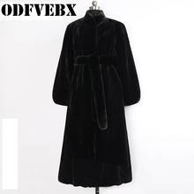 Winter Women Fur Coat Faux Rabbit Fur Coat Luxury Long Fur Coat Belt Loose Lapel OverCoat Thick Warm Plus Size Female Plush Coat 2024 - buy cheap